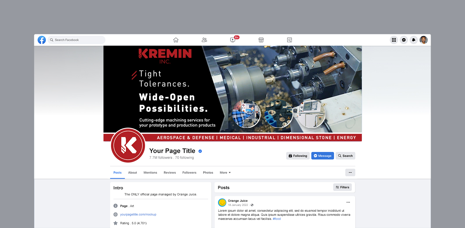 Facebook Design by Hristo Itchov for this project | Design #33844295