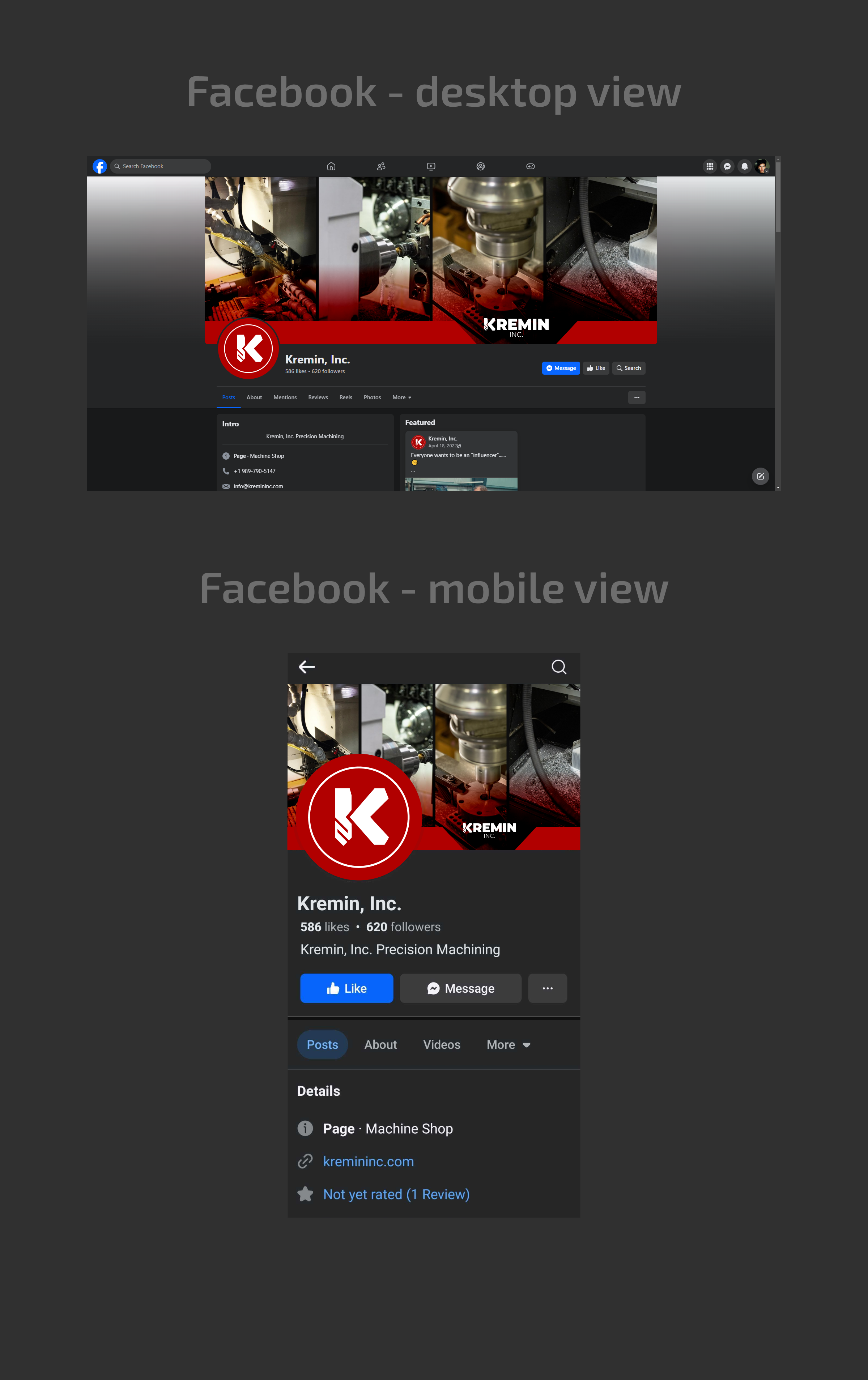 Facebook Design by Dingo for this project | Design #33818157