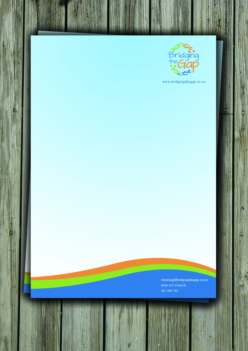 Letterhead Design by Armin Shohrati for Bridging the Gap | Design #3131328