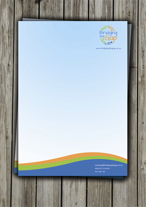 Letterhead Design by Armin Shohrati for Bridging the Gap | Design: #3131328