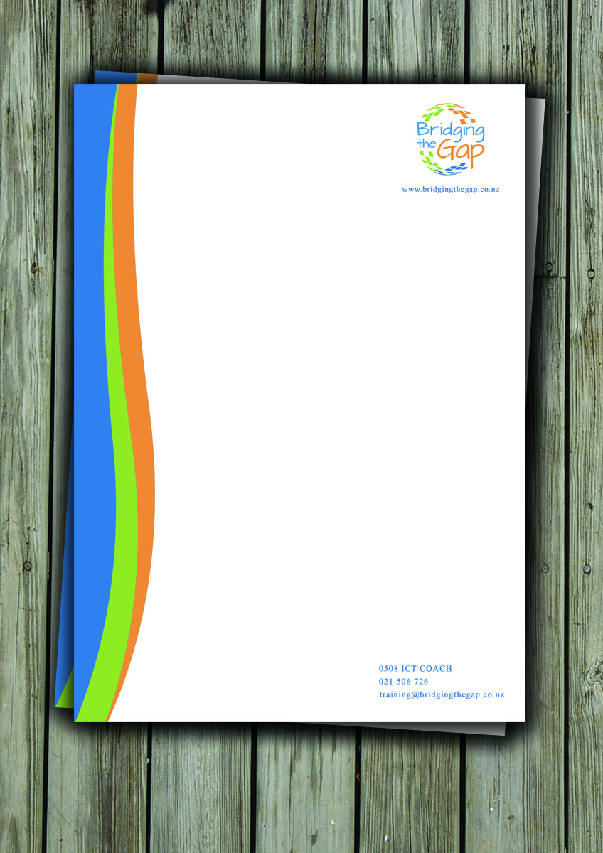 Letterhead Design by Armin Shohrati for Bridging the Gap | Design #3131331