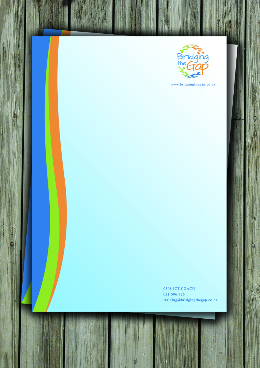 Letterhead Design by Armin Shohrati for Bridging the Gap | Design #3131334