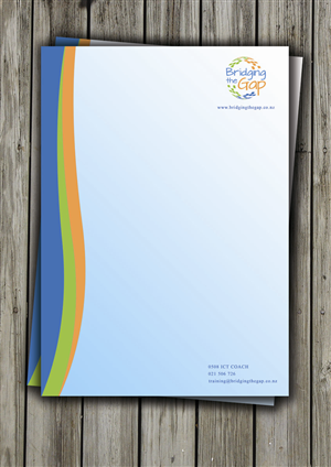 Letterhead Design by Armin Shohrati for Bridging the Gap | Design: #3131334