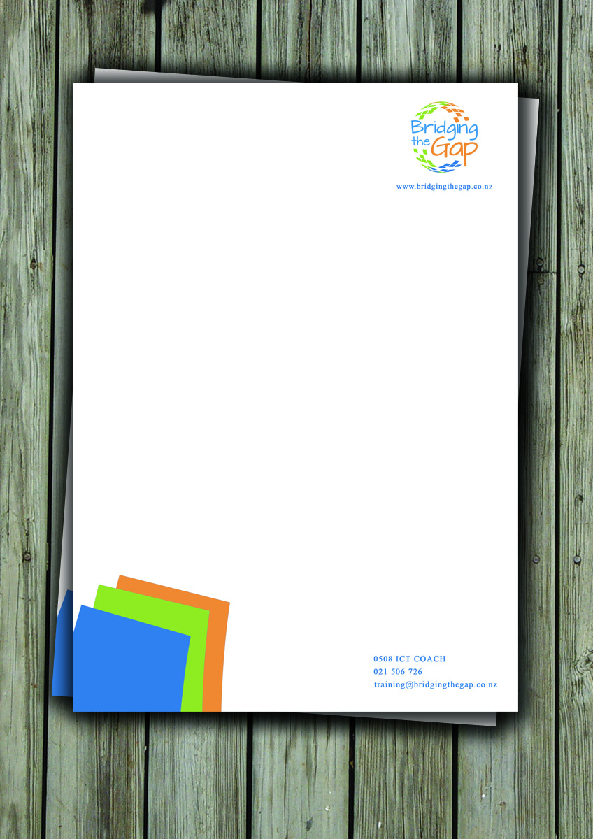 Letterhead Design by Armin Shohrati for Bridging the Gap | Design #3131337