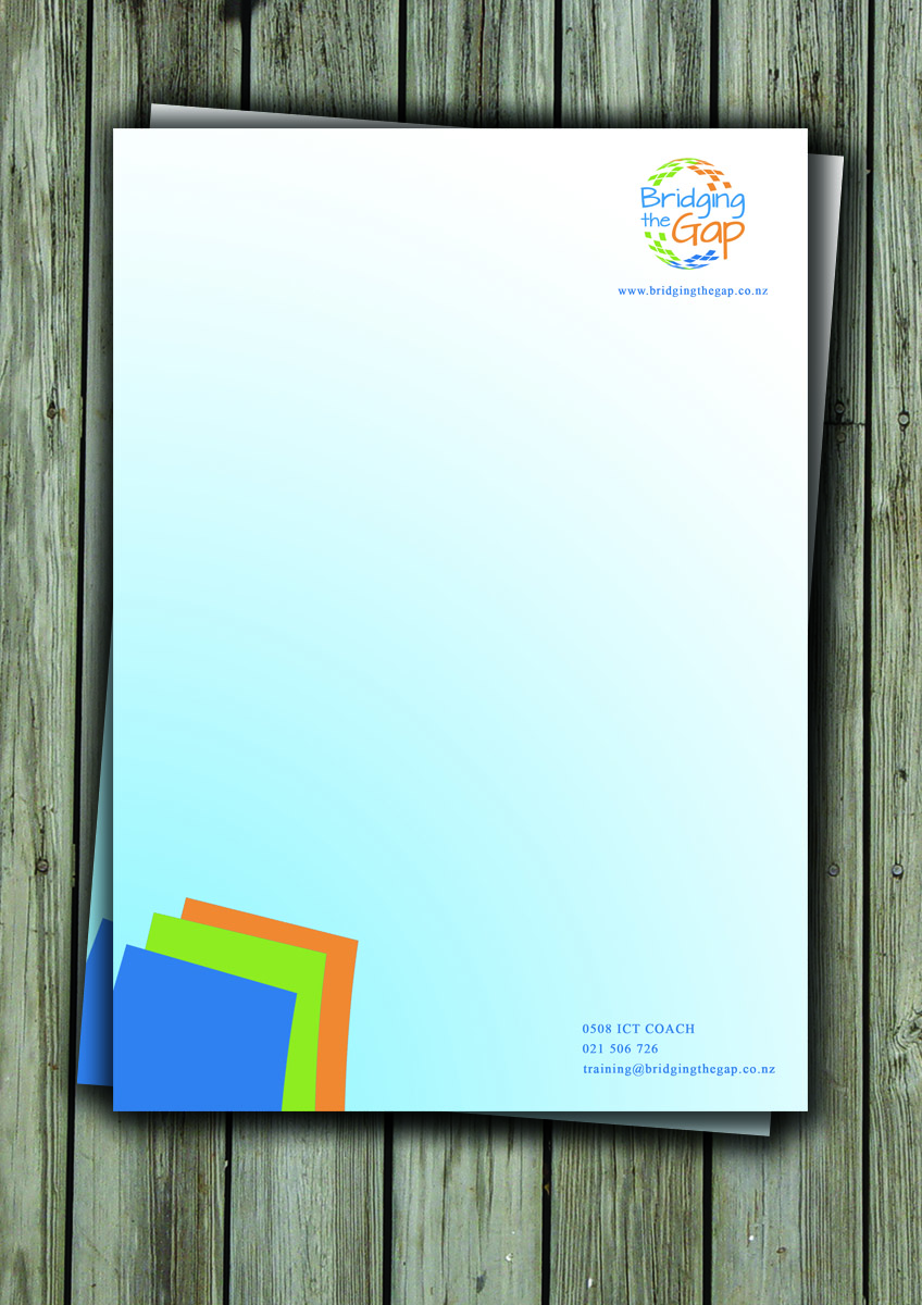 Letterhead Design by Armin Shohrati for Bridging the Gap | Design #3131343