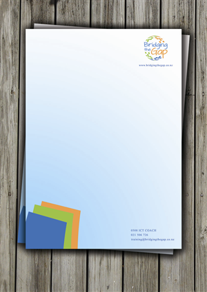Letterhead Design by Armin Shohrati for Bridging the Gap | Design: #3131343