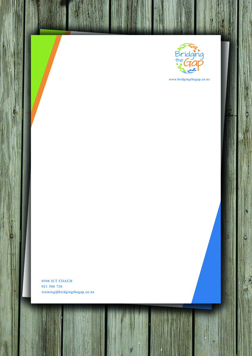 Diseño de Membrete por Armin Shohrati para Bridging the Gap | Diseño #3131348