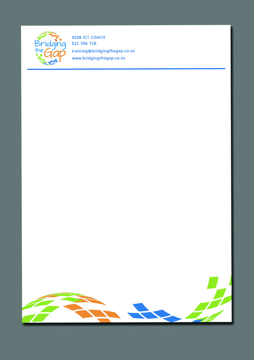 Letterhead Design by Armin Shohrati for Bridging the Gap | Design #3131917