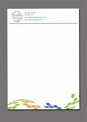 Letterhead Design by Armin Shohrati for Bridging the Gap | Design: #3131917