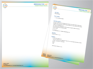 Letterhead Design by GB Graphics for Bridging the Gap | Design: #3130323