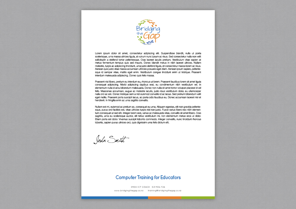 Letterhead Design by topper for Bridging the Gap | Design #3102332