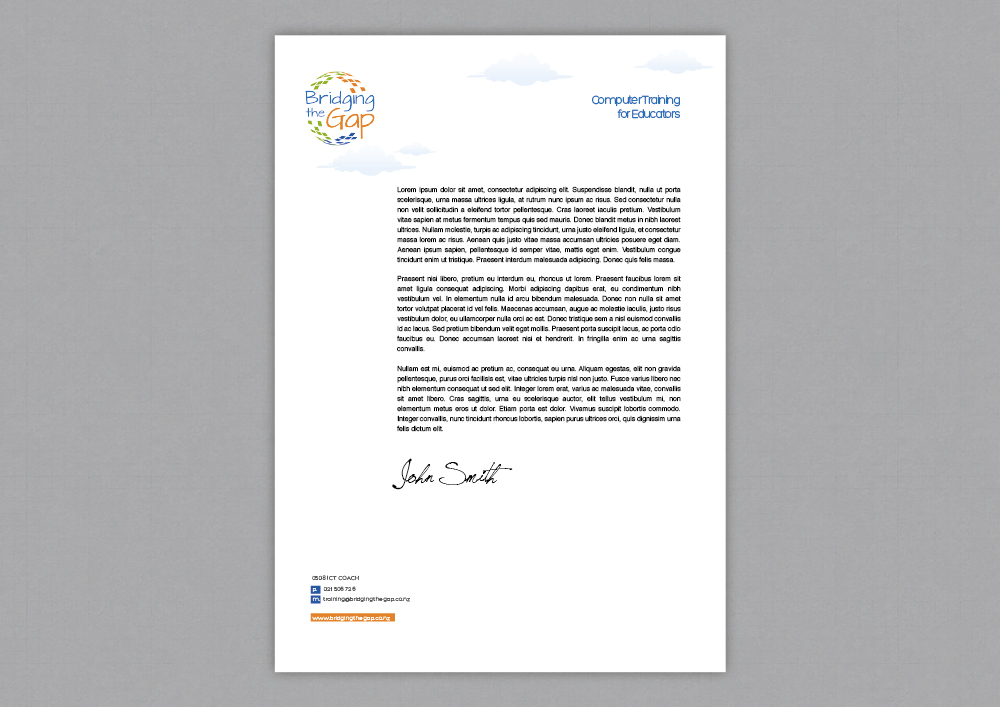 Letterhead Design by topper for Bridging the Gap | Design #3102335