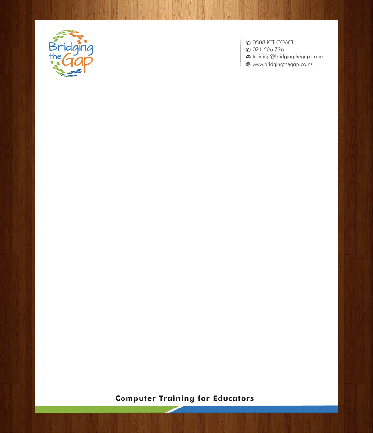 Briefkopf-Design von HarmiDesigning für Bridging the Gap | Design #3115991