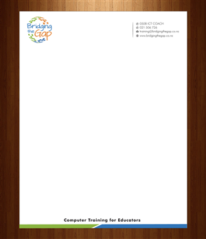 Letterhead Design by HarmiDesigning for Bridging the Gap | Design: #3115991