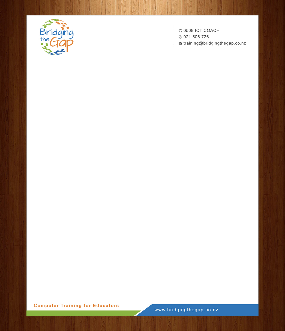Letterhead Design by HarmiDesigning for Bridging the Gap | Design #3116001