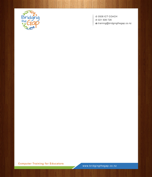 Letterhead Design by HarmiDesigning for Bridging the Gap | Design: #3116001