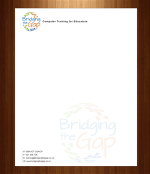 Letterhead Design by HarmiDesigning for Bridging the Gap | Design: #3116005