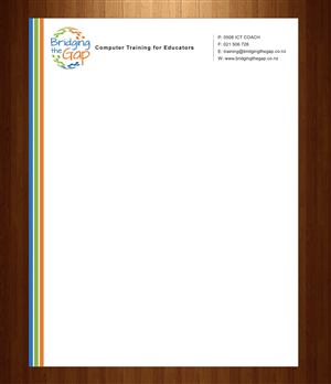 Letterhead Design by HarmiDesigning for Bridging the Gap | Design: #3116006