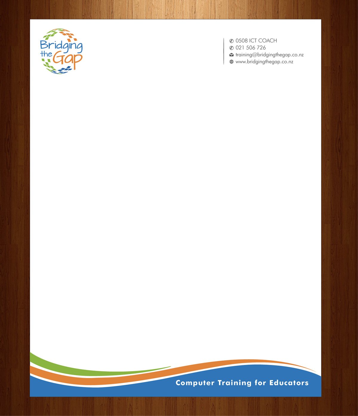 Letterhead Design by HarmiDesigning for Bridging the Gap | Design #3116012