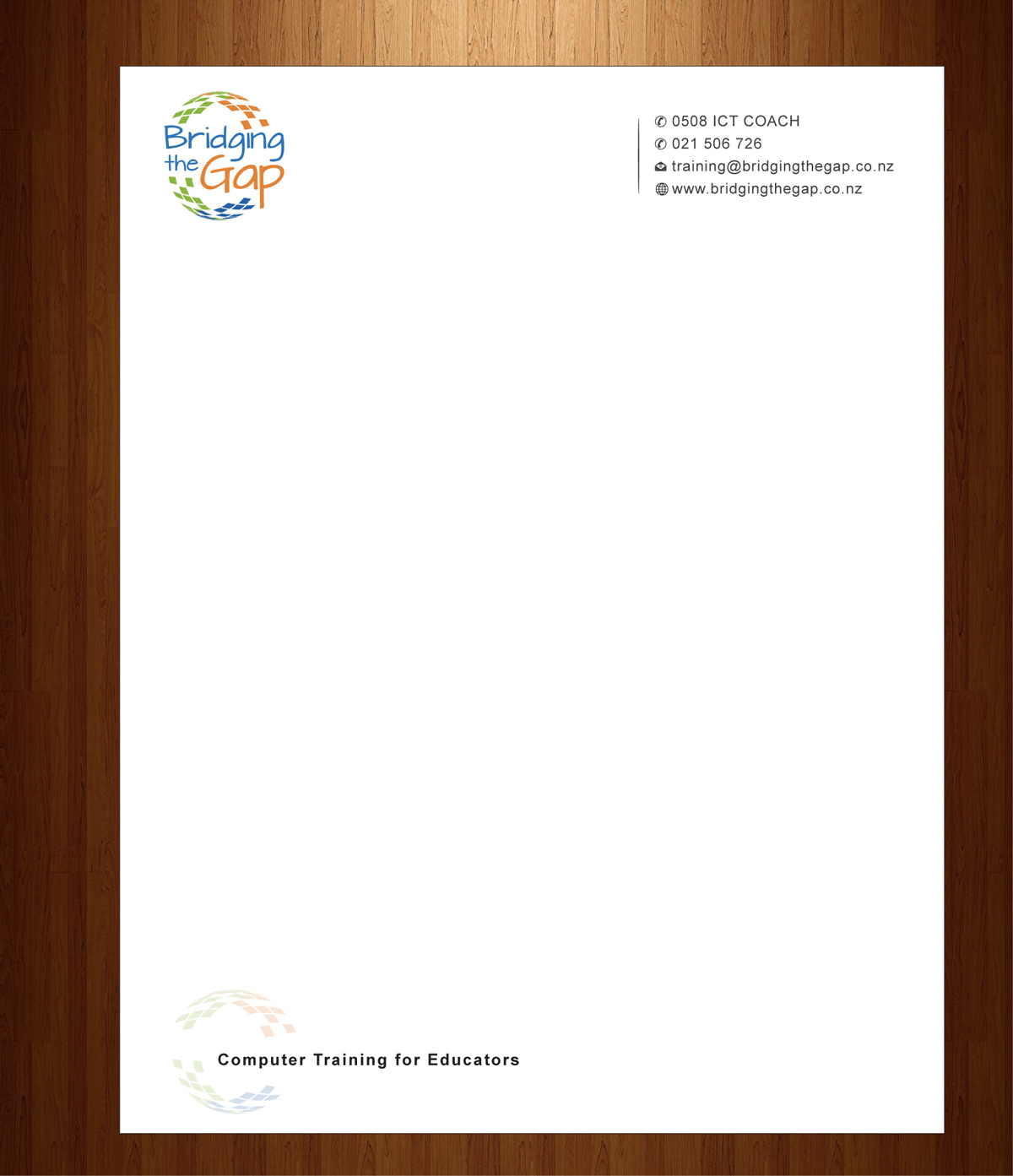 Letterhead Design by harmi_199 for Bridging the Gap | Design #3116023