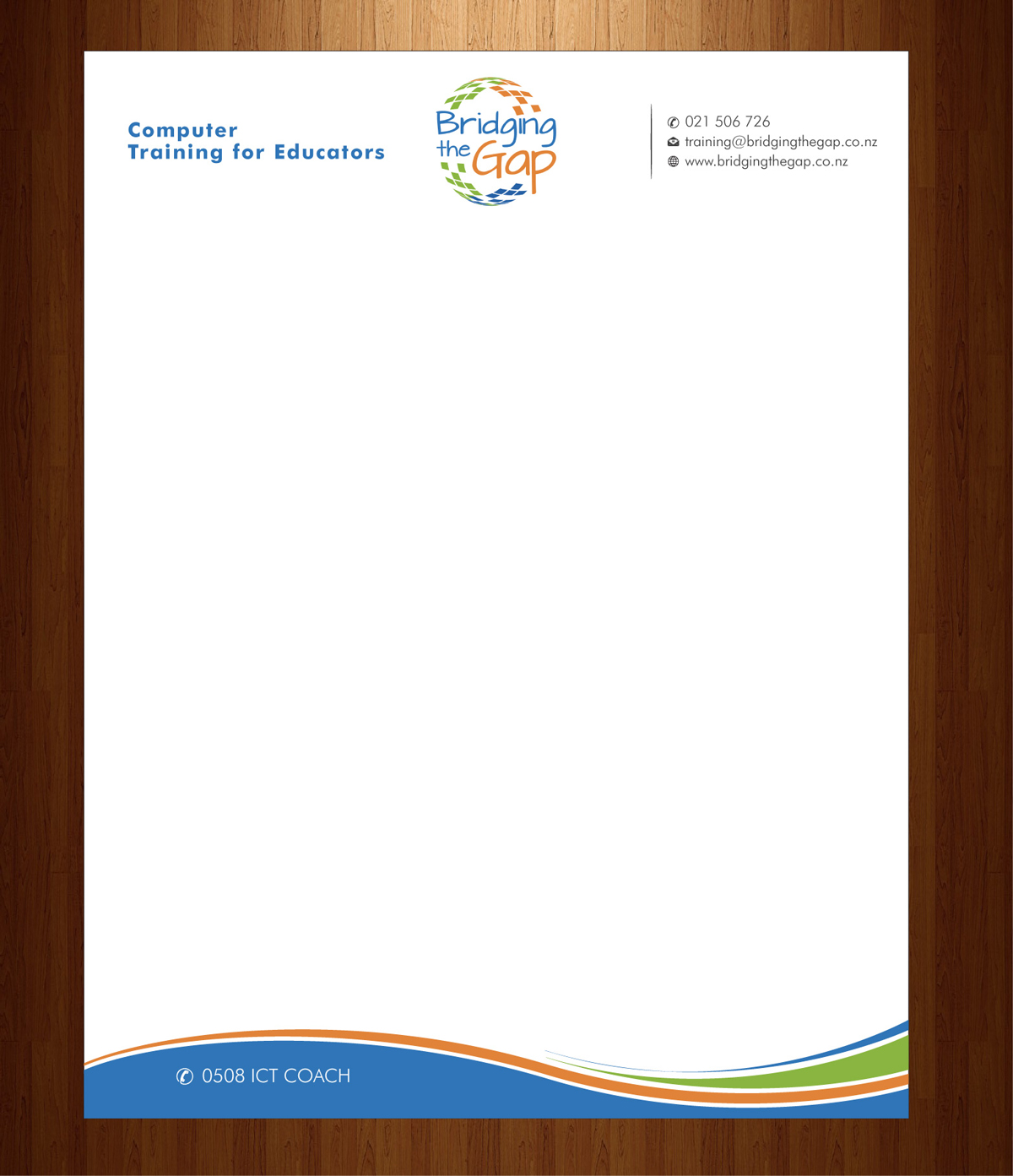 Letterhead Design by HarmiDesigning for Bridging the Gap | Design #3116029
