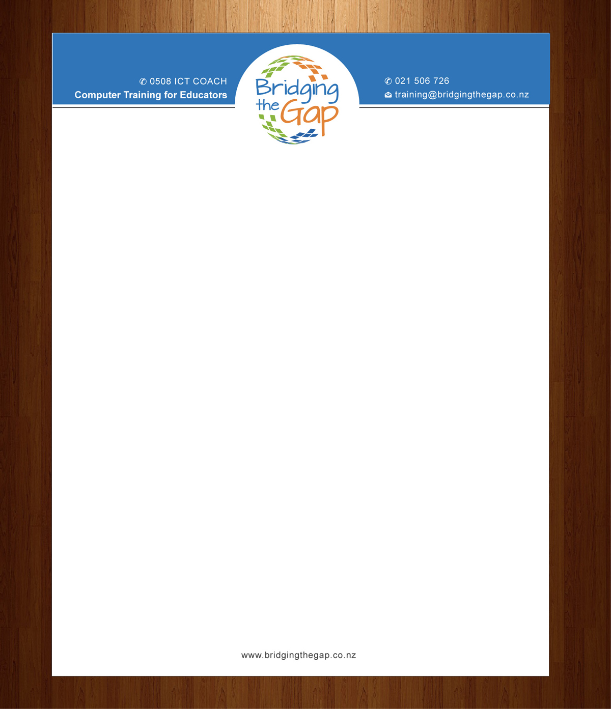 Letterhead Design by HarmiDesigning for Bridging the Gap | Design #3116034