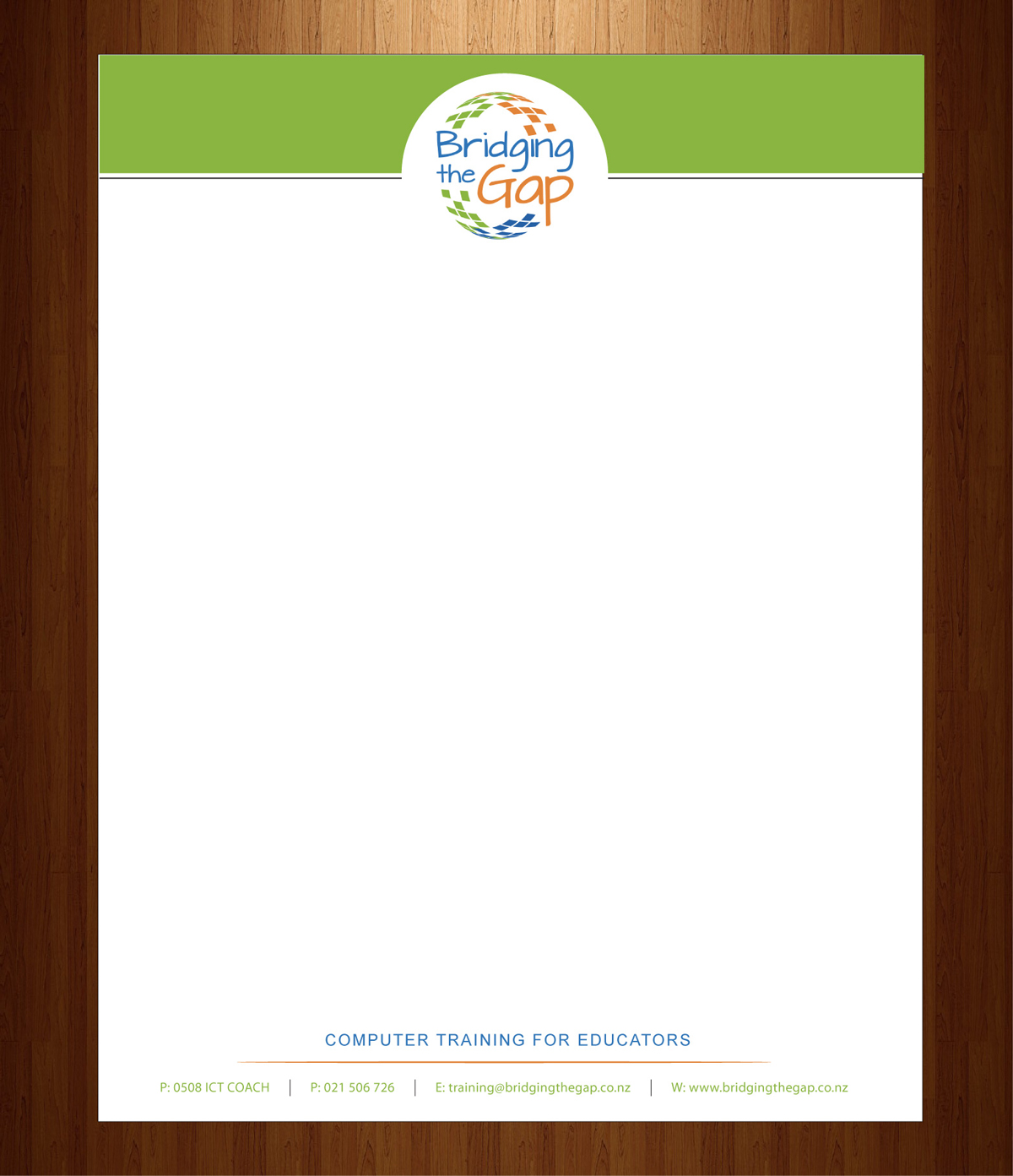 Letterhead Design by HarmiDesigning for Bridging the Gap | Design #3116037