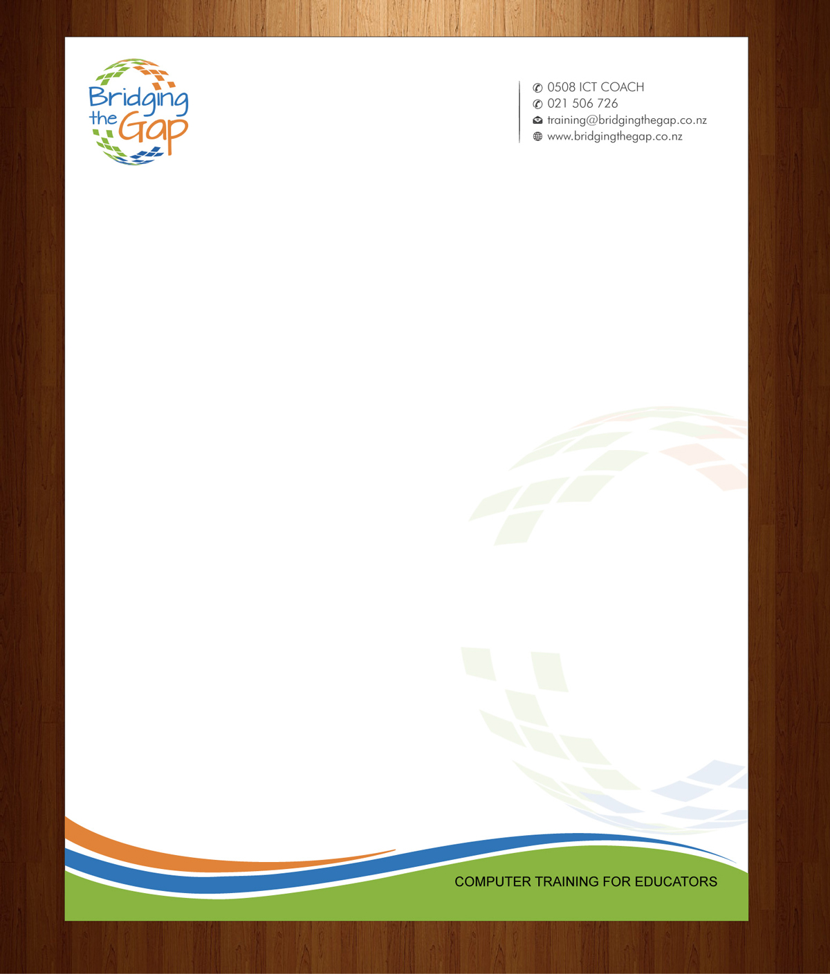 Letterhead Design by HarmiDesigning for Bridging the Gap | Design #3116043