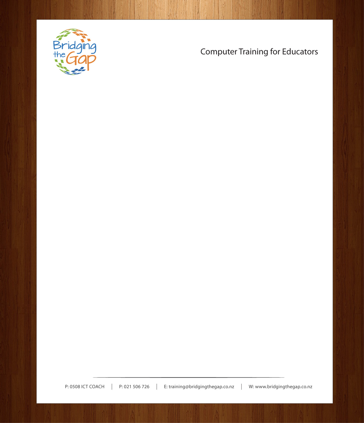 Letterhead Design by HarmiDesigning for Bridging the Gap | Design #3116052