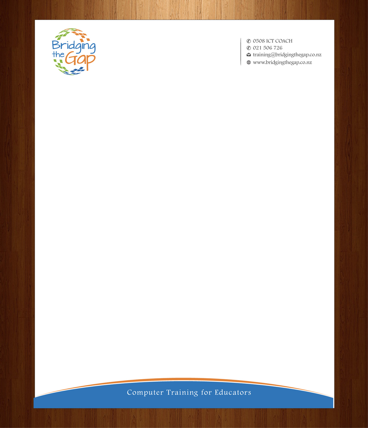 Letterhead Design by HarmiDesigning for Bridging the Gap | Design #3116058