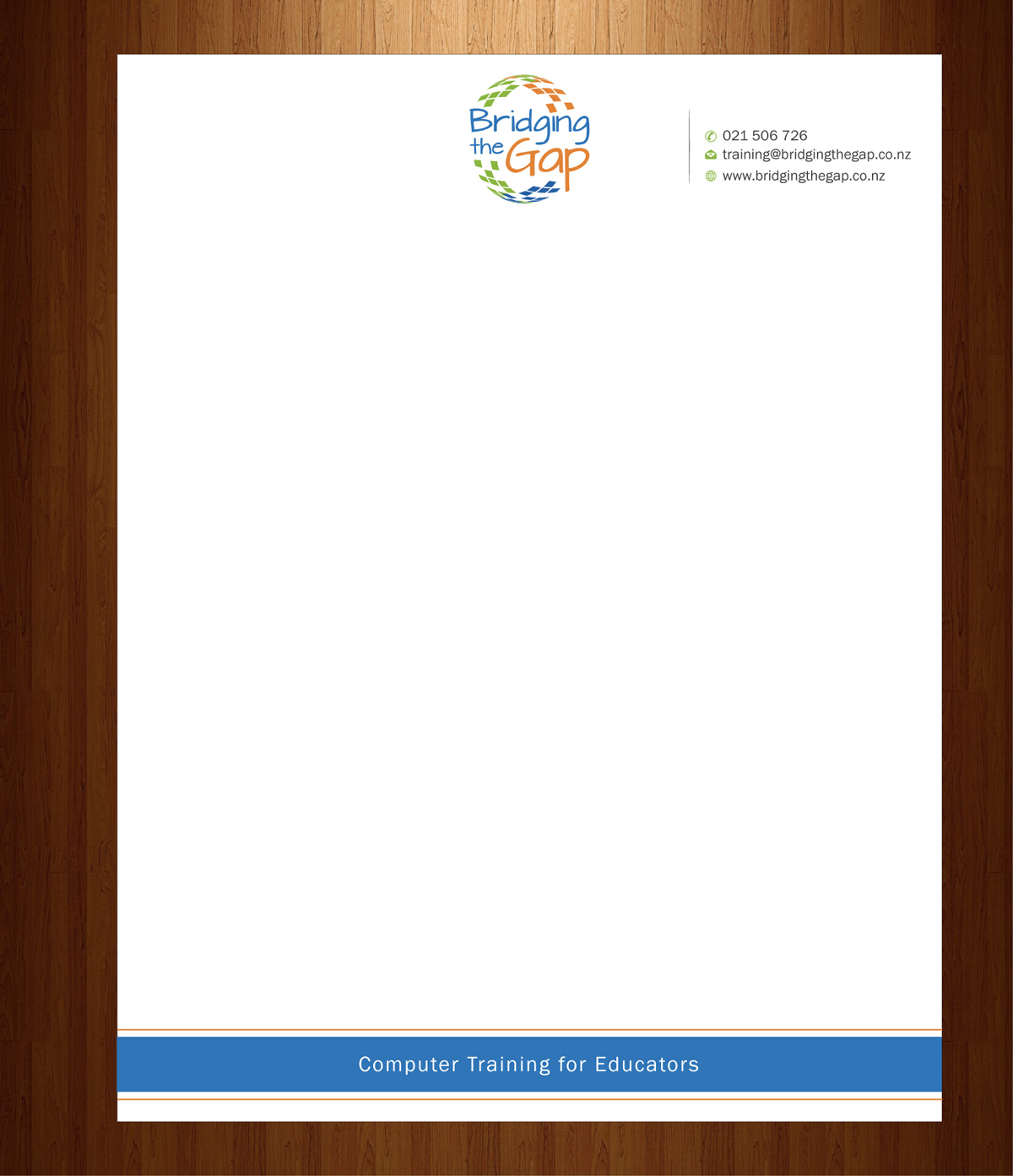 Letterhead Design by HarmiDesigning for Bridging the Gap | Design #3116065