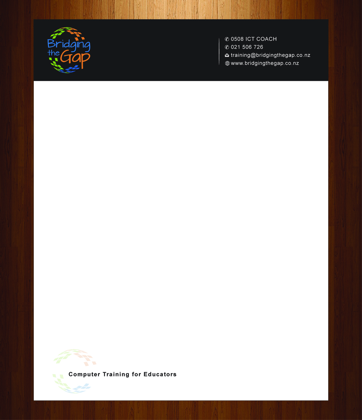 Letterhead Design by HarmiDesigning for Bridging the Gap | Design #3116100