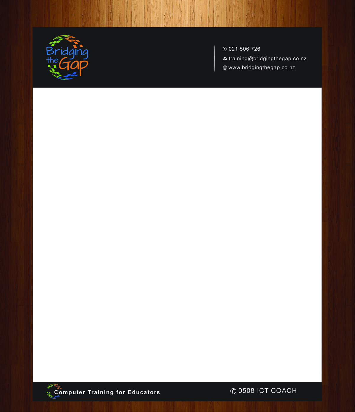 Letterhead Design by HarmiDesigning for Bridging the Gap | Design #3116103