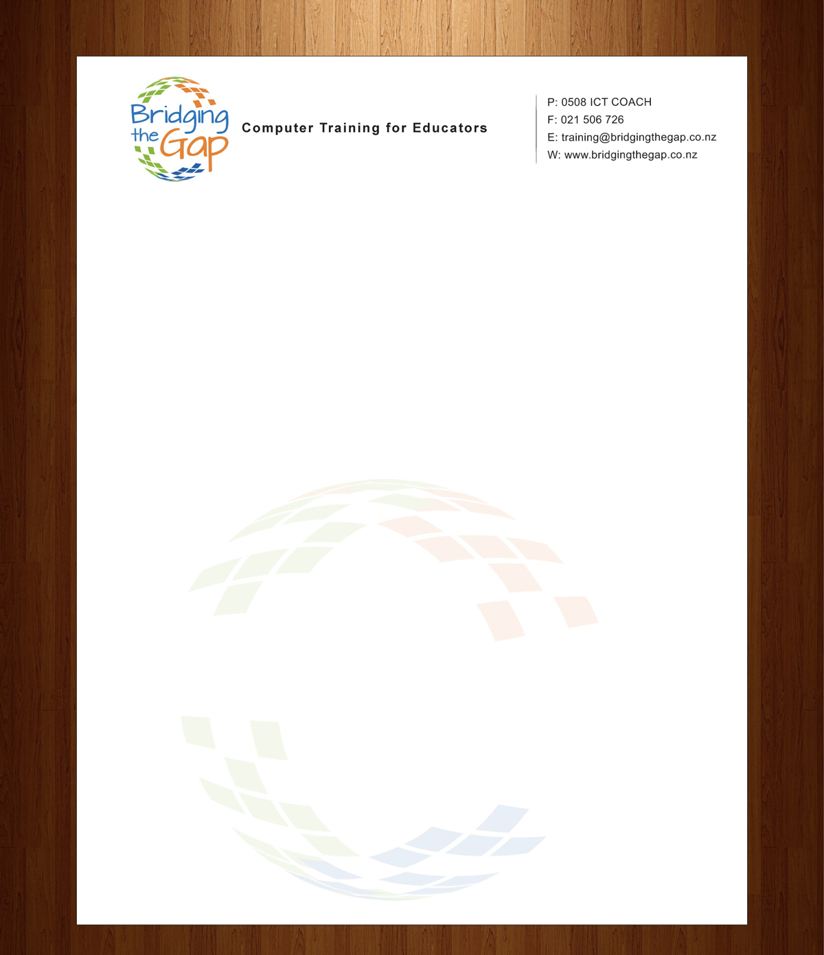 Letterhead Design by HarmiDesigning for Bridging the Gap | Design #3116104