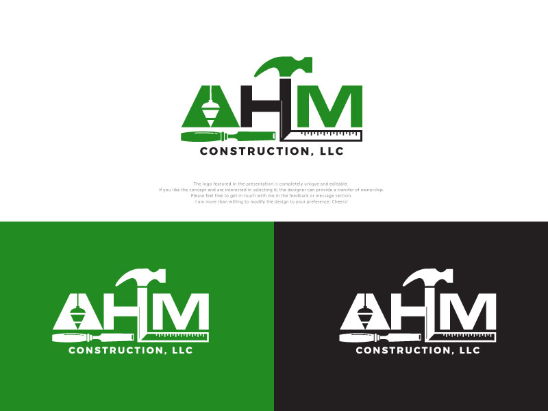 Diseño de Logo por Cliping_path para AHM Construction, LLC | Diseño #33805000