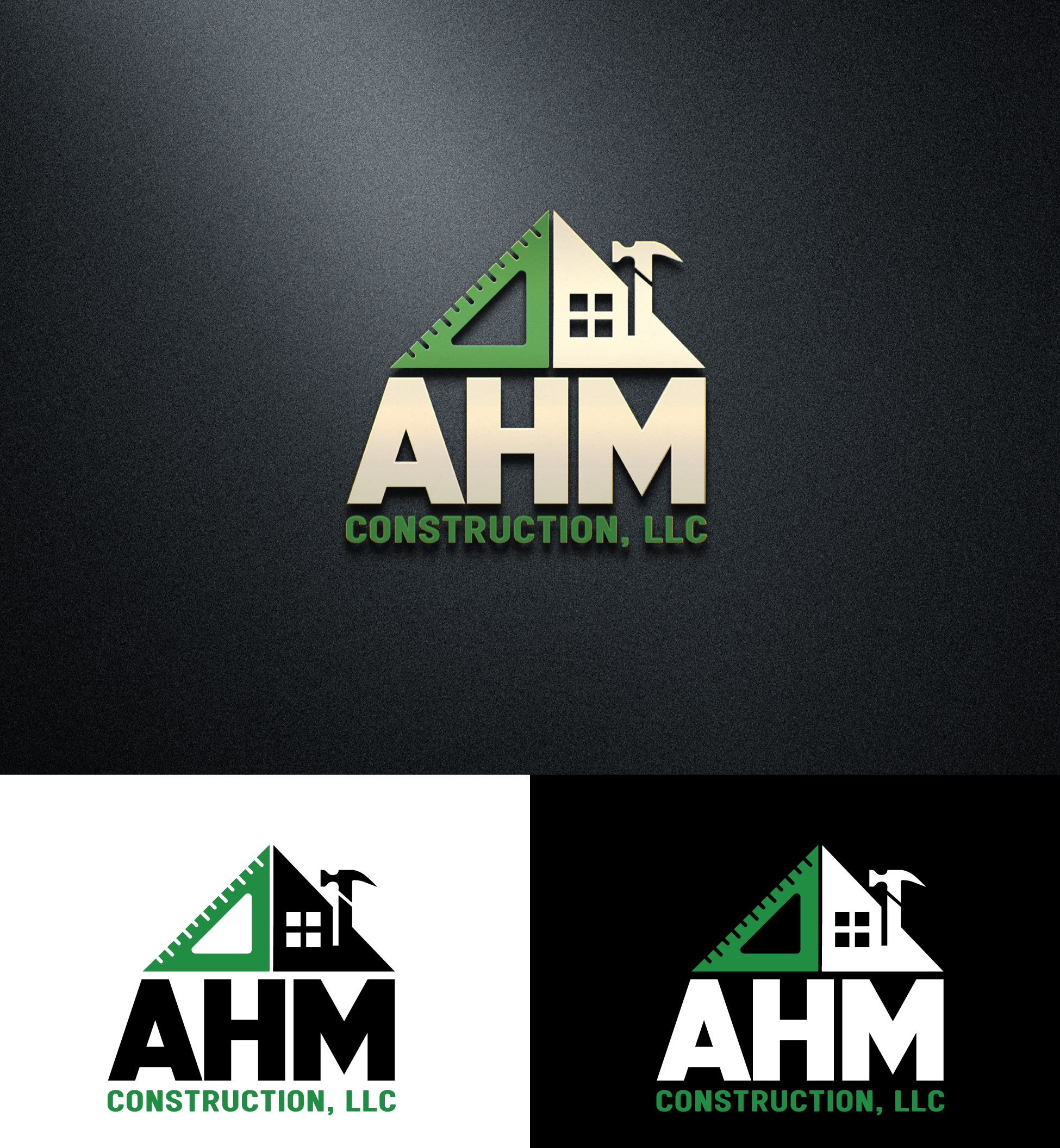 Logo Design by StromDesignHub for AHM Construction, LLC | Design #33816604