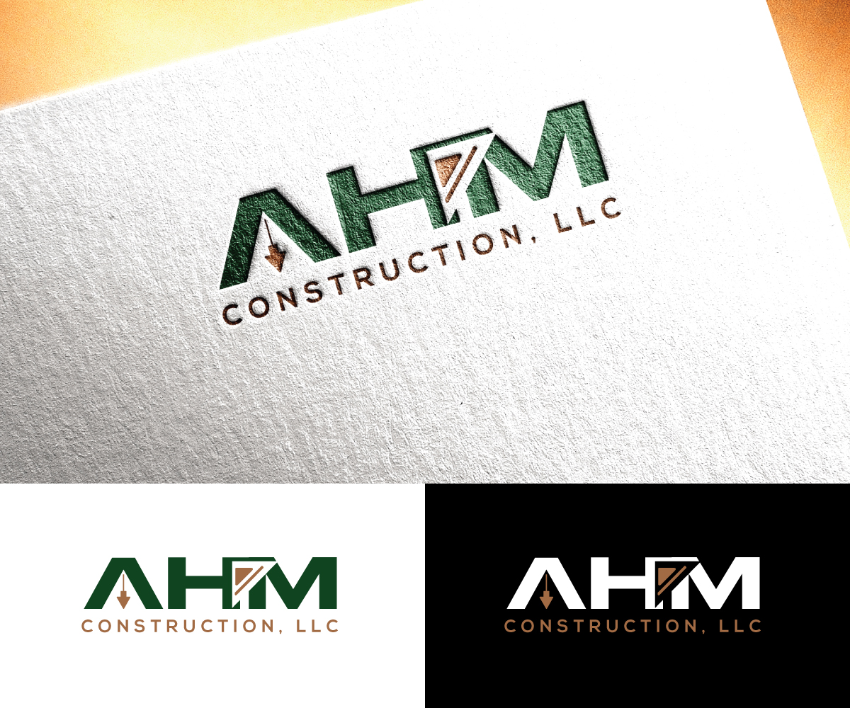 Logo Design by sol design2 for AHM Construction, LLC | Design #33806324