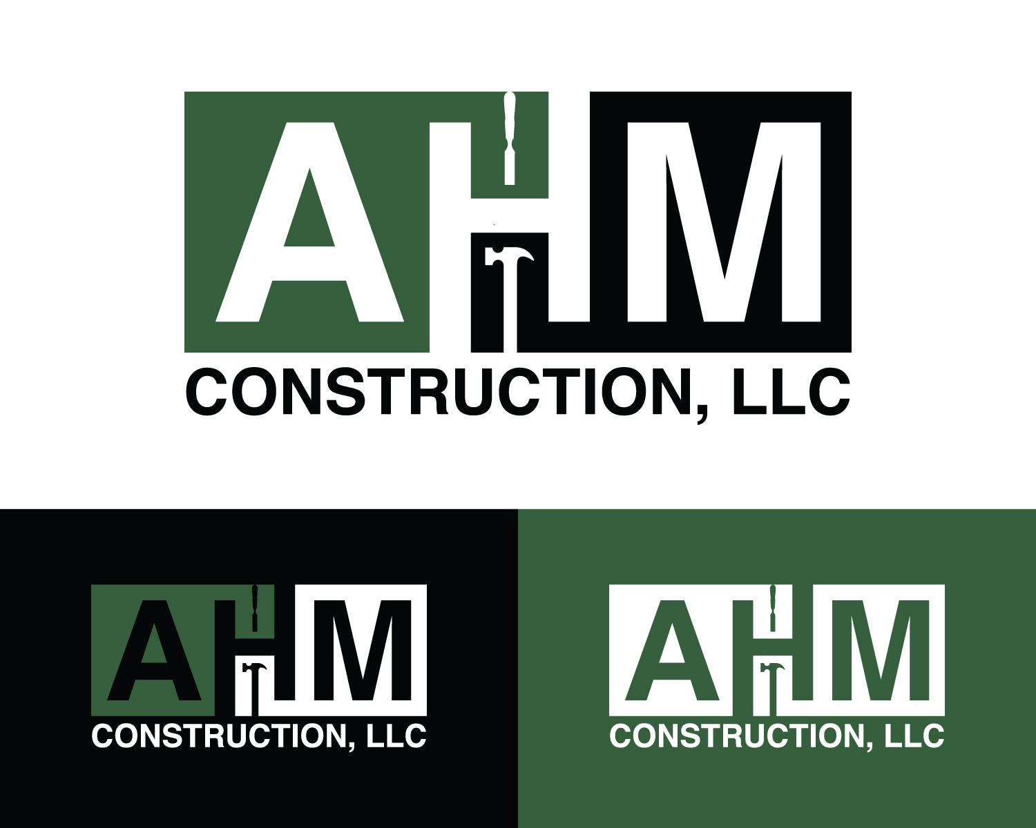 Diseño de Logo por Box Graphic para AHM Construction, LLC | Diseño #33808593