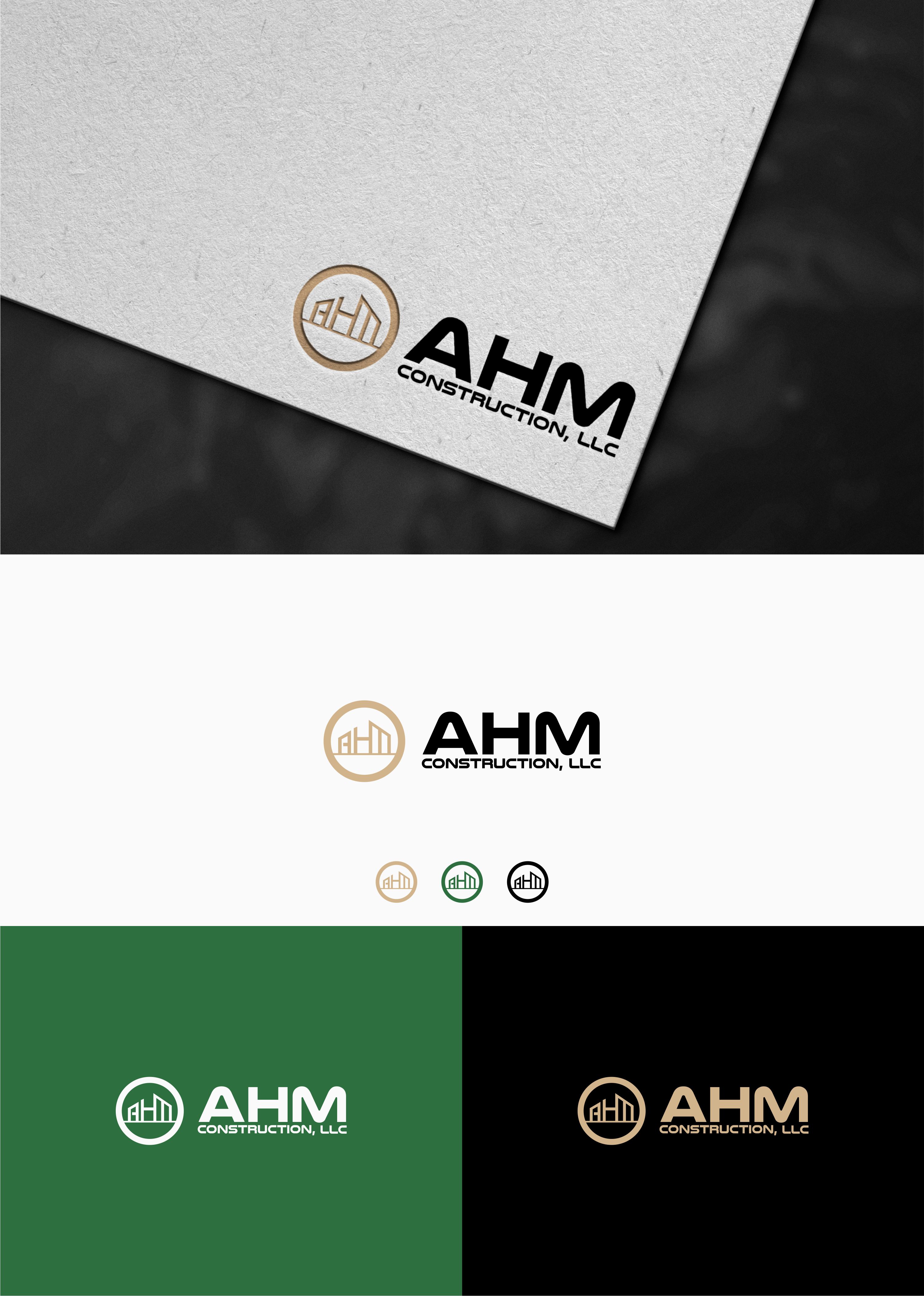 Diseño de Logo por ASH ? para AHM Construction, LLC | Diseño #33803736