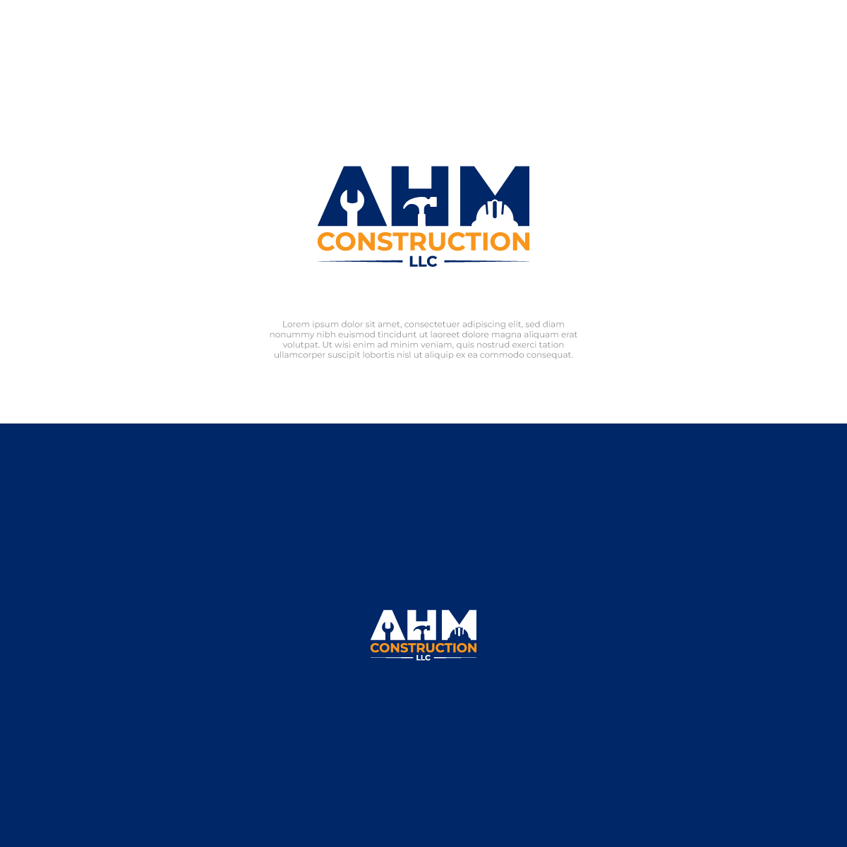 Diseño de Logo por AstuDesign para AHM Construction, LLC | Diseño #33820015