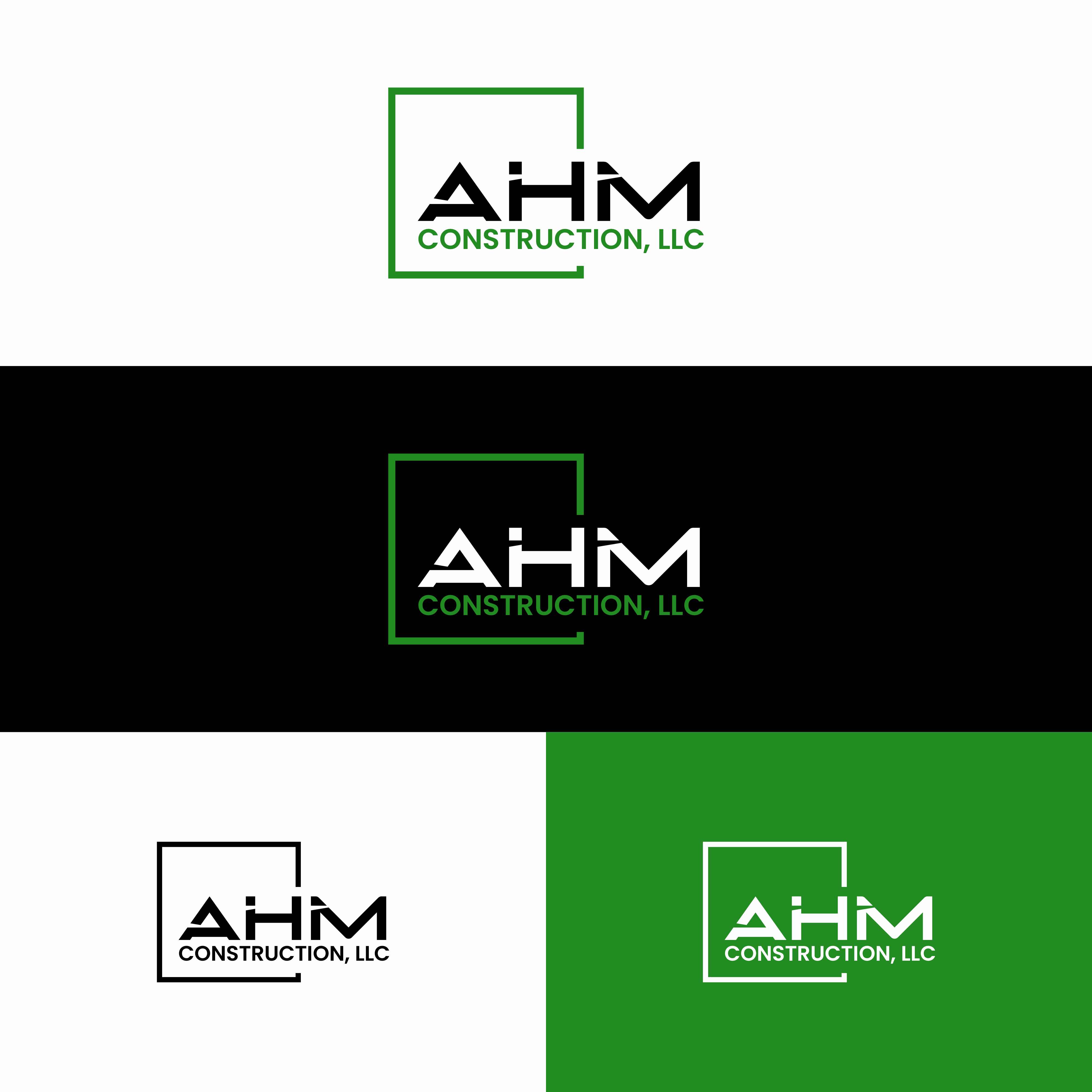 Logo Design by saesean for AHM Construction, LLC | Design #33814938