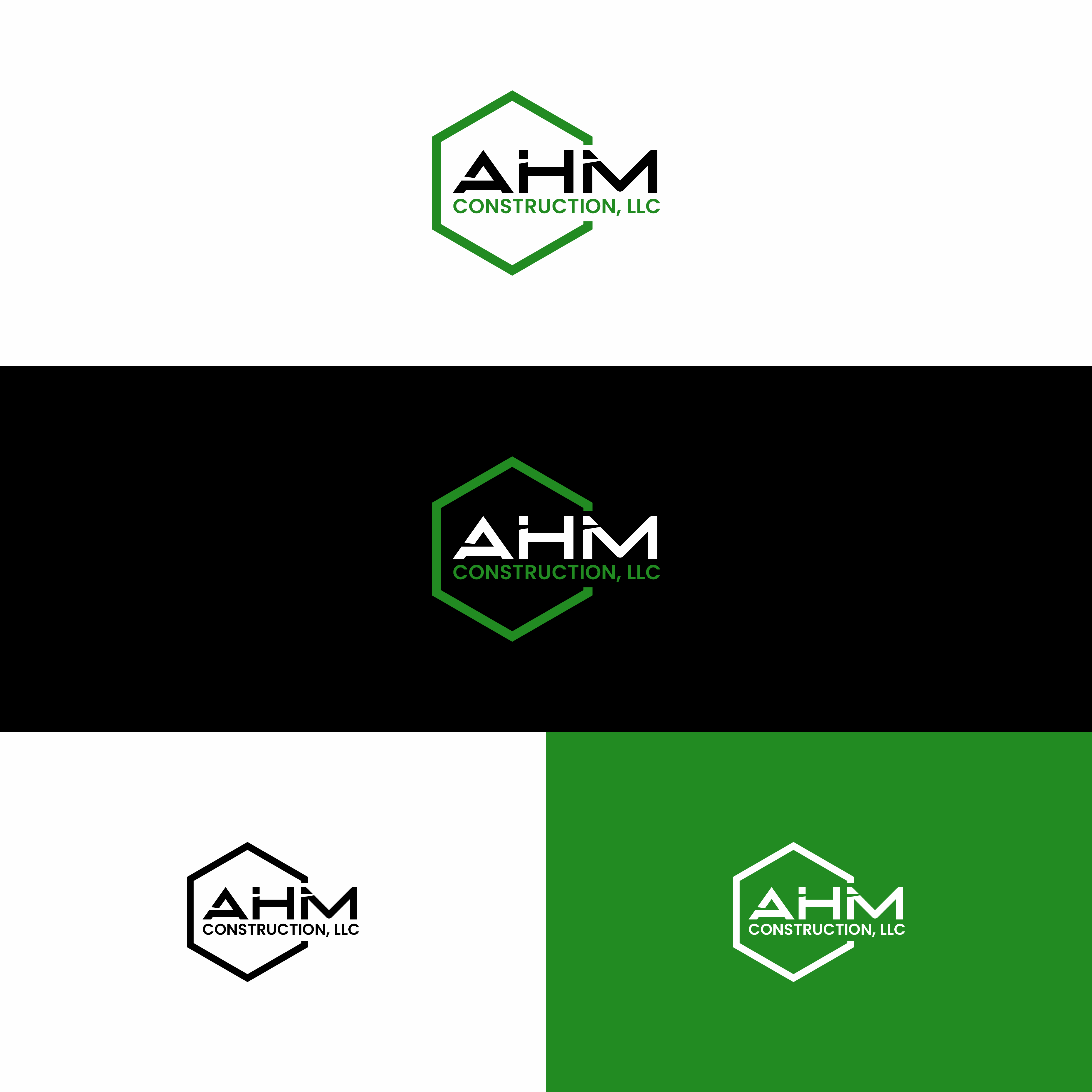 Logo Design by saesean for AHM Construction, LLC | Design #33814939