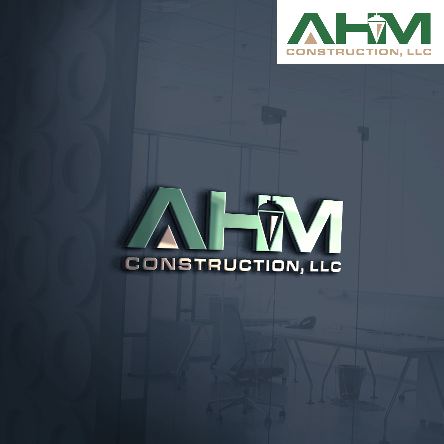Diseño de Logo por TARGET logo para AHM Construction, LLC | Diseño #33805315