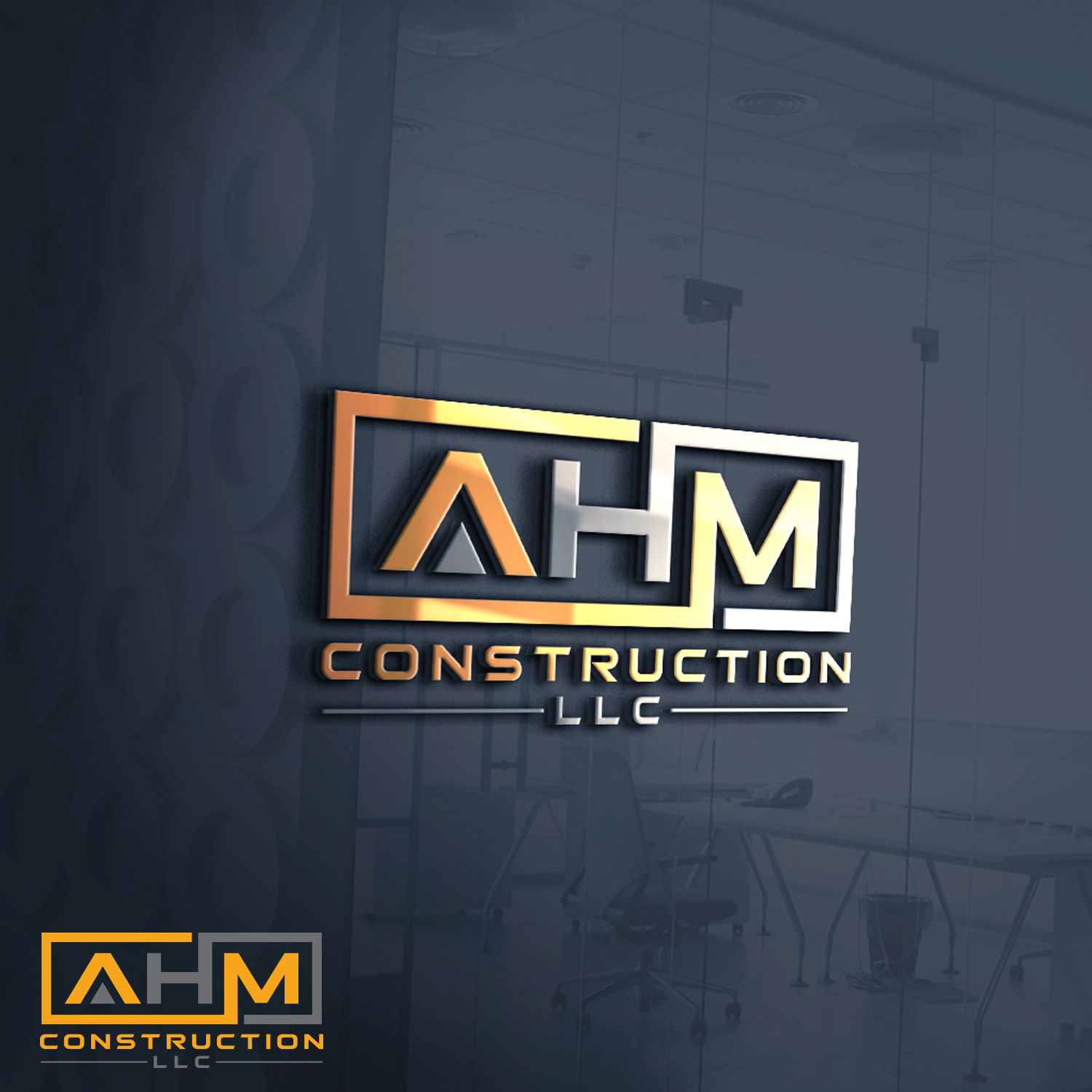 Diseño de Logo por TARGET logo para AHM Construction, LLC | Diseño #33806907