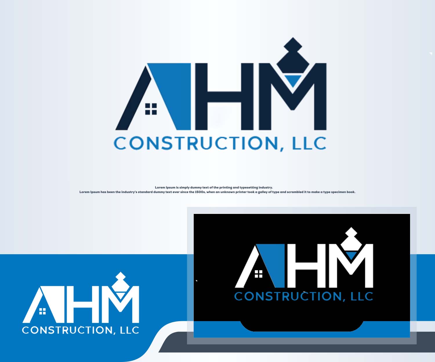 Diseño de Logo por SR Creations. para AHM Construction, LLC | Diseño #33809645