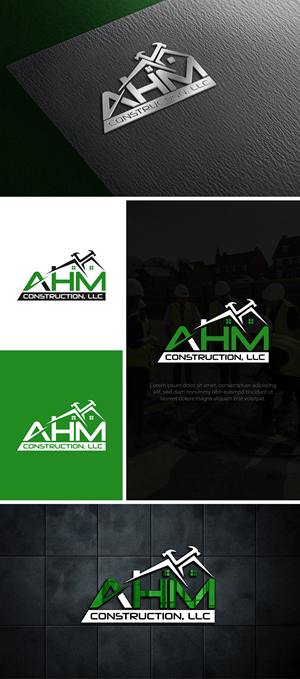 Diseño de Logo por PixelUP Graphics para AHM Construction, LLC | Diseño: #33809495