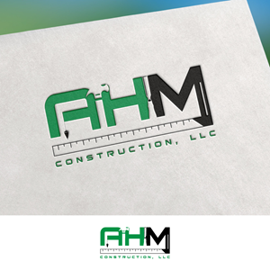 Logo Design by Hamza  Al-Muttalib for AHM Construction, LLC | Design: #33806215