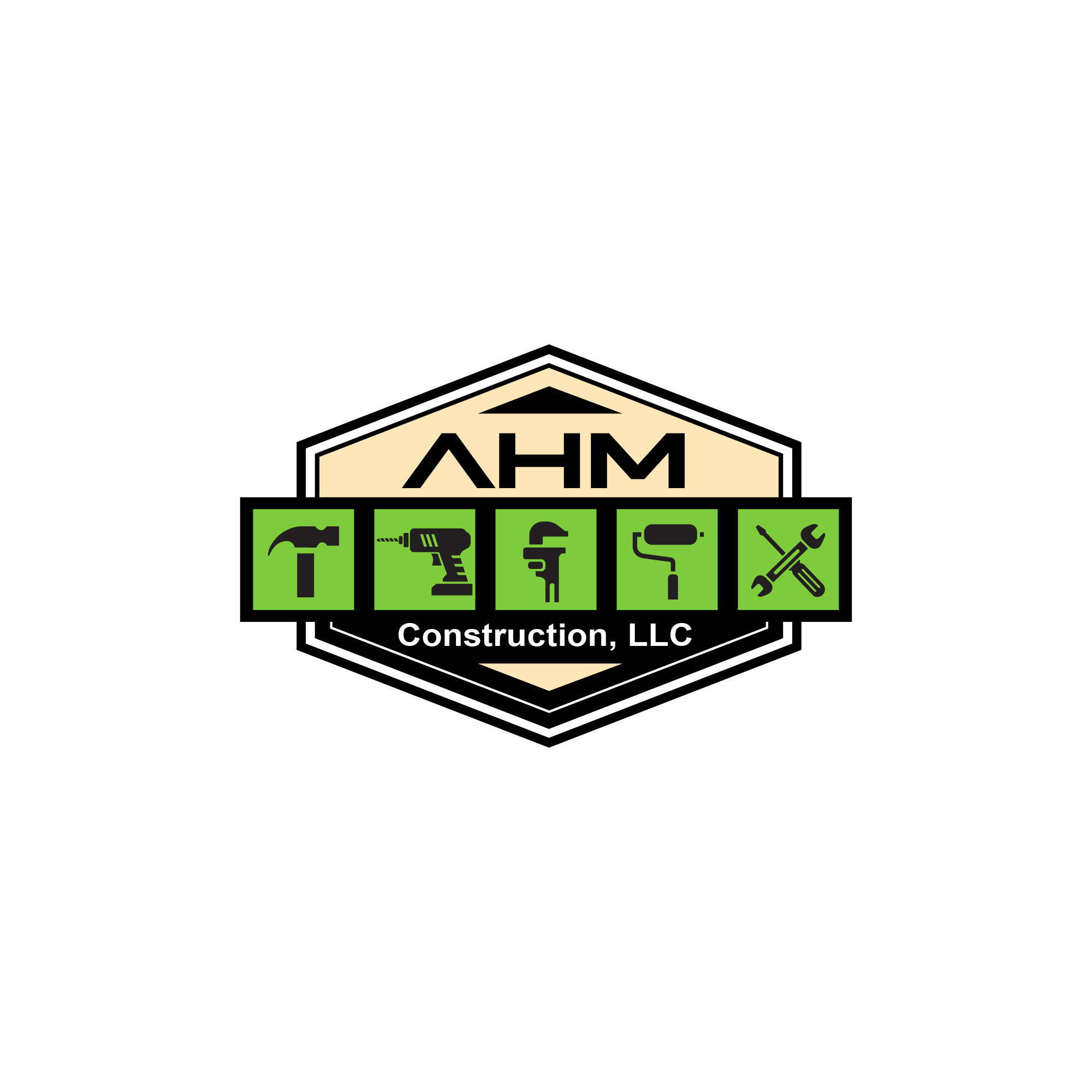 Logo-Design von Line Art Taste für AHM Construction, LLC | Design #33821905