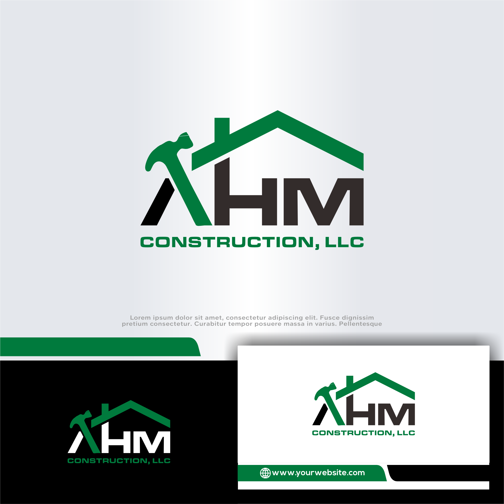 Logo Design by win it for AHM Construction, LLC | Design #33804948