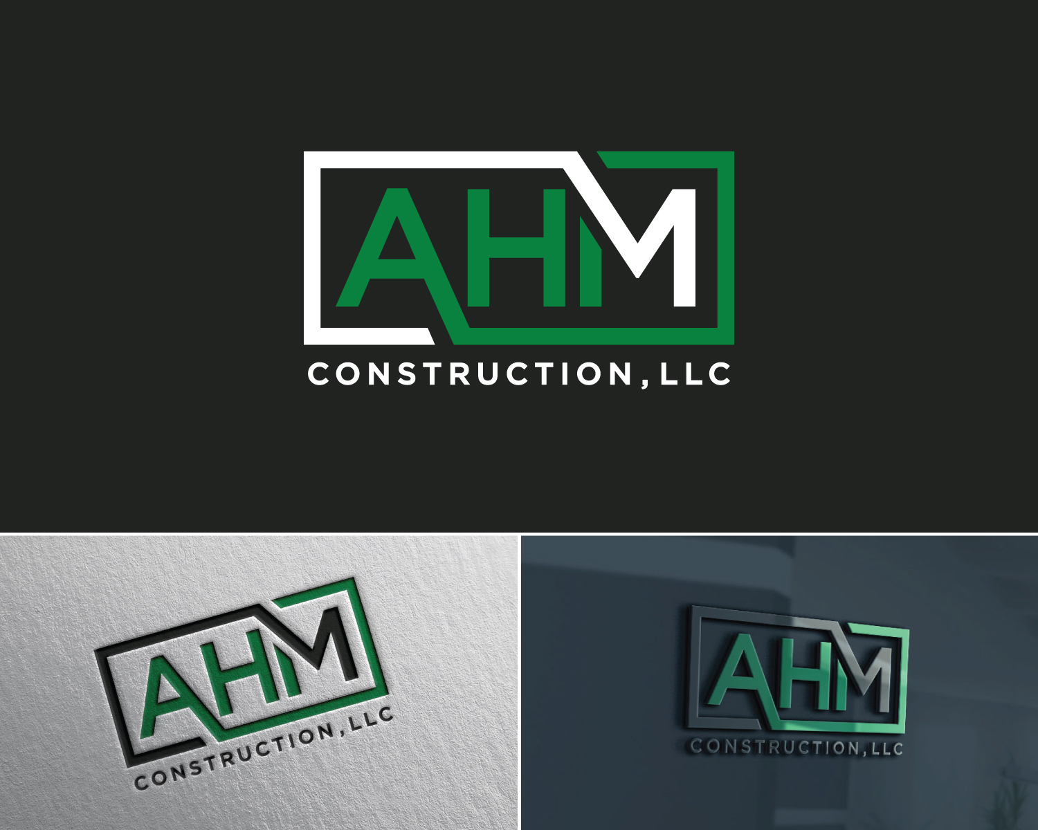 Design de Logo par Atec pour AHM Construction, LLC | Design #33808980